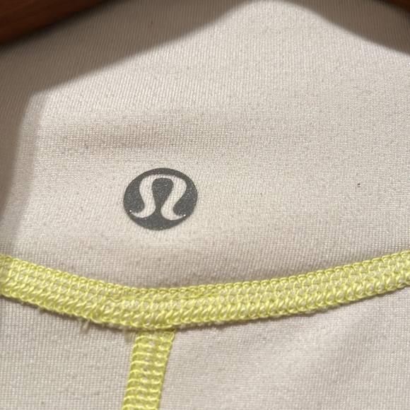 Lululemon Run: U-Turn Reversible Butter Yellow Cream Grey Blue 1/4 Zip Pullover - Picture 5 of 15